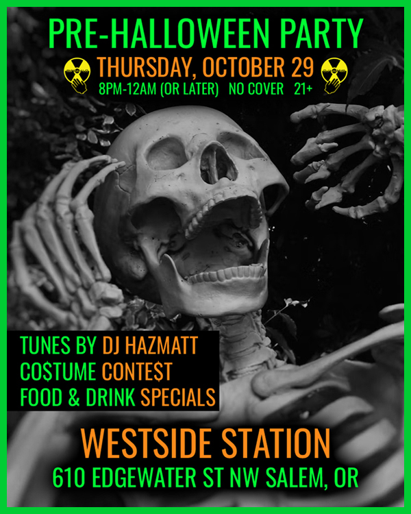 DJ HazMatt Throwback Night @ Westside Station Salem, OR Thursday October 29